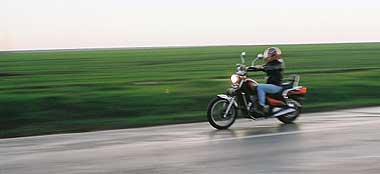 motocicleta in viteza