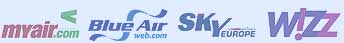 low cost airlines: Blue Air, SkyEuroper