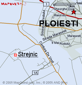 Harta  Strejnic - Ploiesti (Map)