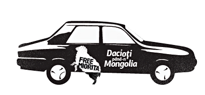 cu Dacia in Mongolia