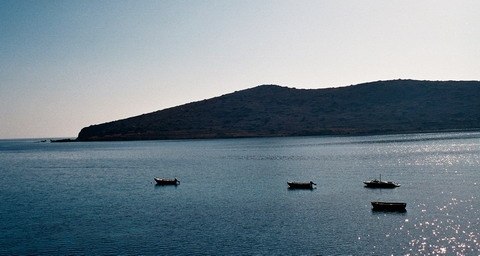Marea si barcile - Elounda