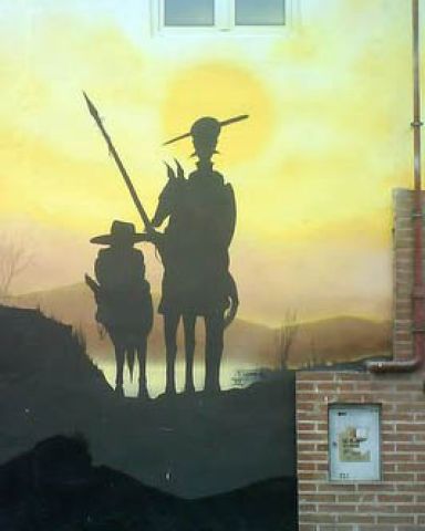 don Quijote & sidekick