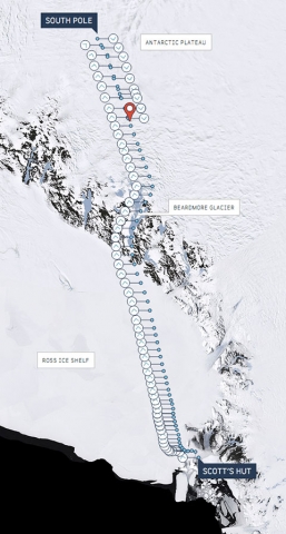 expeditie la Polul Sud - live tracking
