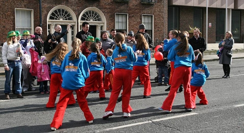 Street performance de St Patrick