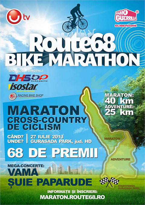 Route 68 Bike maraton - poster