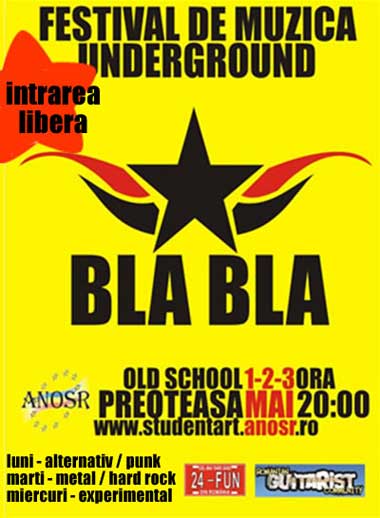BLA BLA - festival de muzica underground