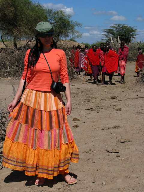 eu in satul de masai