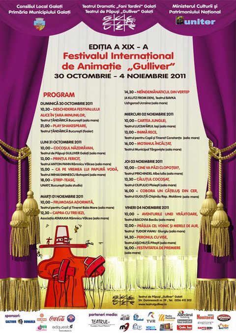 poster Festivalul international de animatie Gulliver 