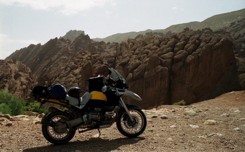Motocicleta in Atlas
