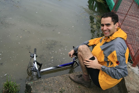 bicicleta in lacul snagov