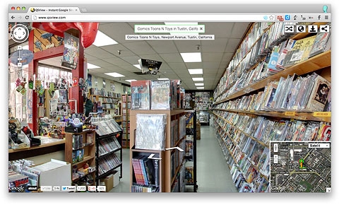 Google Street View - random comic bookshop