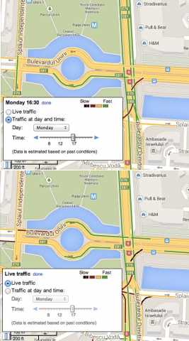 Informatii trafic auto pe Google Maps